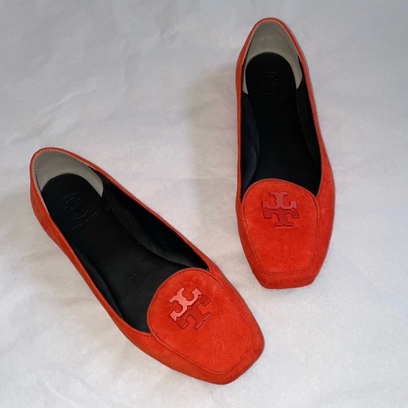 Tory Burch Women’s Fitz Suede Logo Loafers Size 6.5M - Picture 4 of 10